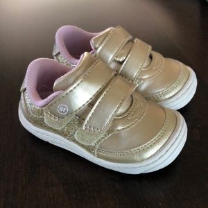 Stride Rite baby girl sneakers gold